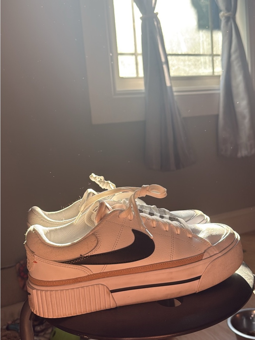 Nike Women's White Low-Top Platform Sneakers